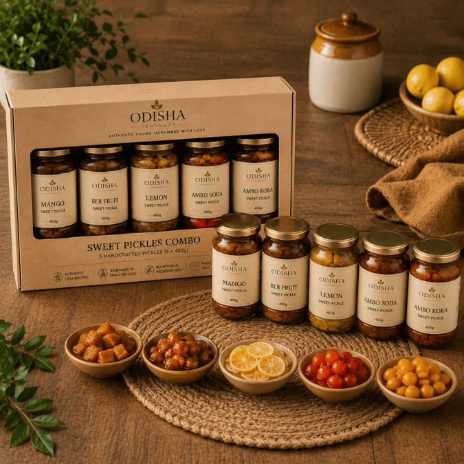 Sweet Pickles Combo Pack 🍯 | 5 Authentic Odisha Pickles|